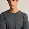 Waschbarer Merino-Pullover mit Rundhalsausschnitt Waschbarer Merino-Pullover mit Rundhalsausschnitt