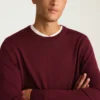 Waschbarer Merino-Pullover mit Rundhalsausschnitt Waschbarer Merino-Pullover mit Rundhalsausschnitt