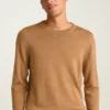 Waschbarer Merino-Pullover mit Rundhalsausschnitt Waschbarer Merino-Pullover mit Rundhalsausschnitt
