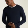 Waschbarer Merino-Pullover mit Rundhalsausschnitt Waschbarer Merino-Pullover mit Rundhalsausschnitt