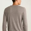 Waschbarer Merino-Pullover mit Rundhalsausschnitt Waschbarer Merino-Pullover mit Rundhalsausschnitt