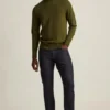 Waschbarer Merino-Pullover mit Stehkragen Waschbarer Merino-Pullover mit Stehkragen