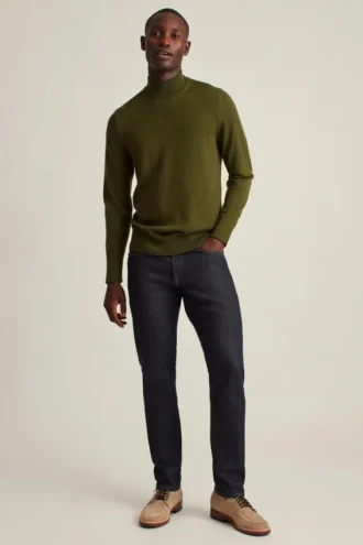 Waschbarer Merino-Pullover mit Stehkragen