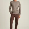 Waschbarer Merino-Pullover mit V-Ausschnitt Waschbarer Merino-Pullover mit V-Ausschnitt