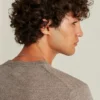 Waschbarer Merino-Pullover mit V-Ausschnitt Waschbarer Merino-Pullover mit V-Ausschnitt