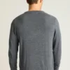 Waschbarer Merino-Pullover mit V-Ausschnitt Waschbarer Merino-Pullover mit V-Ausschnitt