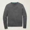 Waschbarer Merino-Pullover mit V-Ausschnitt Waschbarer Merino-Pullover mit V-Ausschnitt