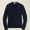 Waschbarer Merino-Pullover mit V-Ausschnitt Waschbarer Merino-Pullover mit V-Ausschnitt