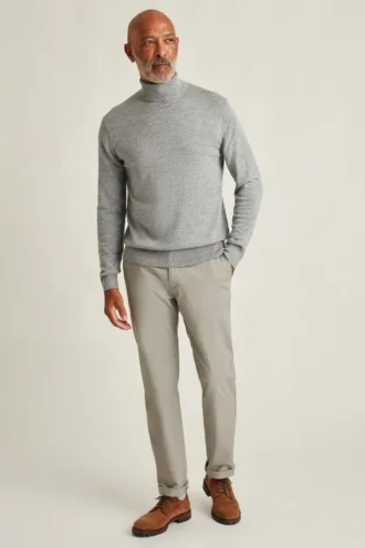 Waschbarer Merino-Rollkragenpullover