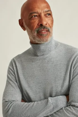 Waschbarer Merino-Rollkragenpullover