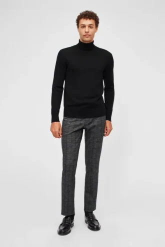 Waschbarer Rollkragenpullover aus Merinowolle