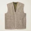 Weste aus italienischem Wollfleece Weste aus italienischem Wollfleece