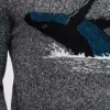 Whale-Pullover mit Rundhalsausschnitt