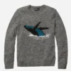 Whale-Pullover mit Rundhalsausschnitt