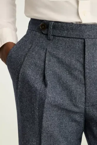Wollhose mit Bundfalten | Elegante Wollhose mit Vintage-Charme