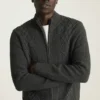 Zopfmuster-Pullover | Schwerer Zopfmuster-Pullover mit Reißverschluss Zopfmuster-Pullover | Schwerer Zopfmuster-Pullover mit Reißverschluss