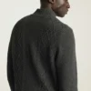 Zopfmuster-Pullover | Schwerer Zopfmuster-Pullover mit Reißverschluss Zopfmuster-Pullover | Schwerer Zopfmuster-Pullover mit Reißverschluss