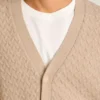 Zopfmuster-Strickjacke für Herren von Bonobos | Merino-Mischung im Heritage-Stil Zopfmuster-Strickjacke für Herren von Bonobos | Merino-Mischung im Heritage-Stil