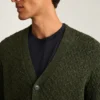 Zopfmuster-Strickjacke für Herren von Bonobos | Merino-Mischung im Heritage-Stil Zopfmuster-Strickjacke für Herren von Bonobos | Merino-Mischung im Heritage-Stil